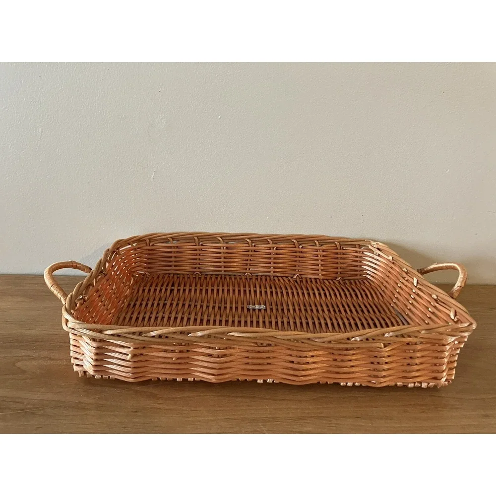Glasbake vintage wickerware